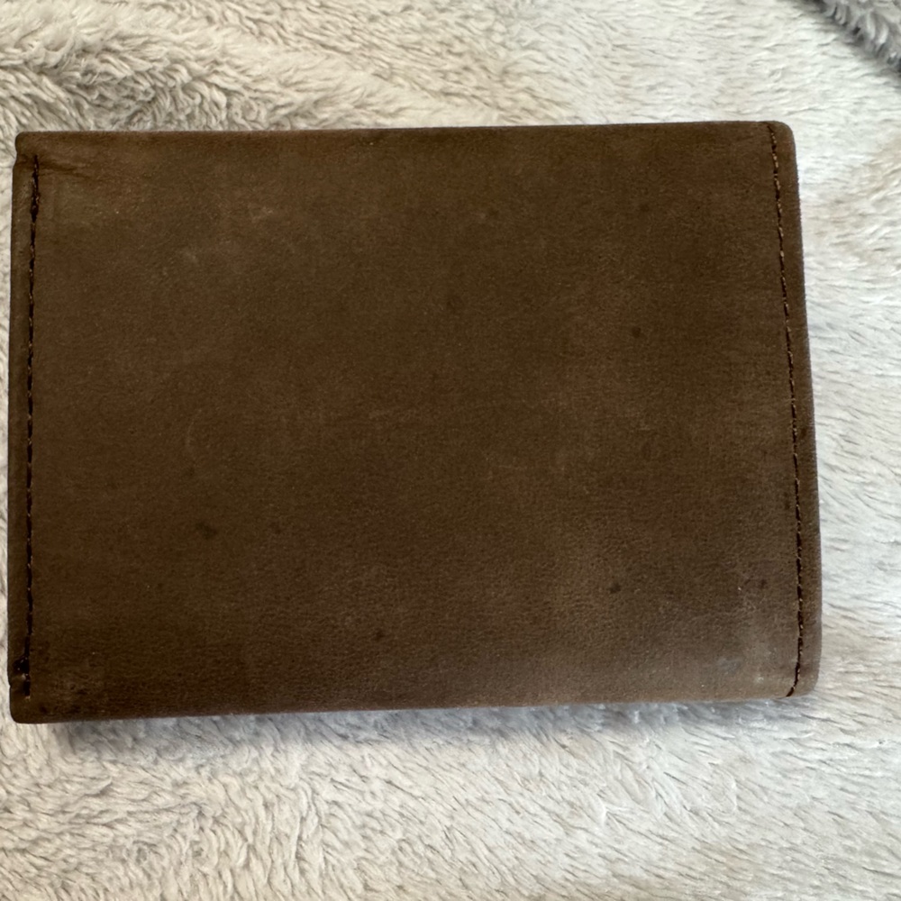 St. Louis Cardinals Tri-Fold Leather Wallet - Brown - Picture 3 of 11